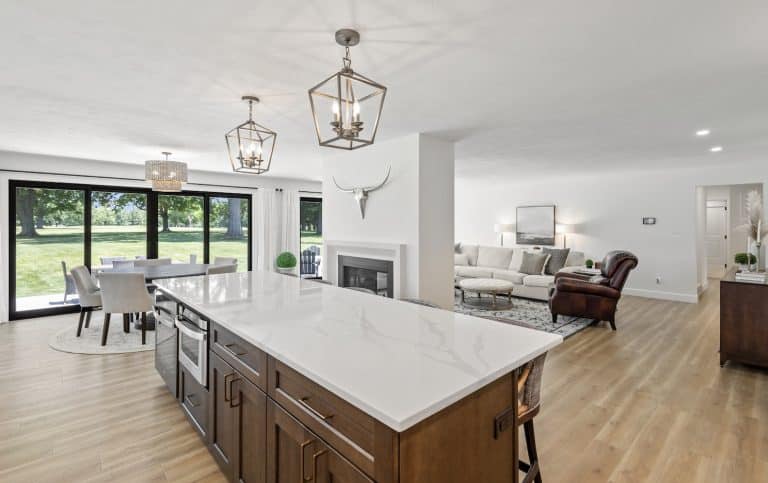 modern home open living