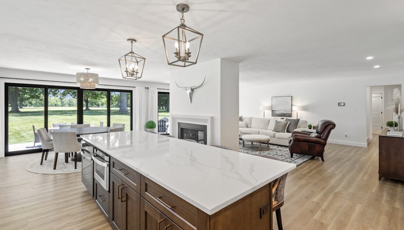 modern home open living